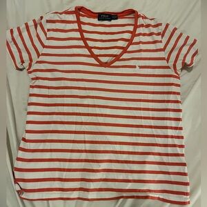 Ralph Lauren Women’s V-Neck T-Shirt – Size XL